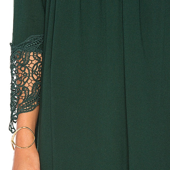 BB Dakota Green Lace Dress Sz Small - Picture 3 of 5